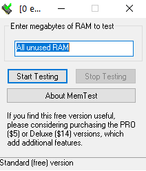 测试 RAM 4